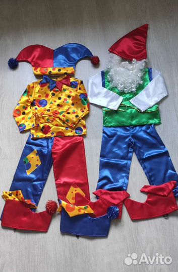 Карнавальный костюм гном, петрушка на прокат