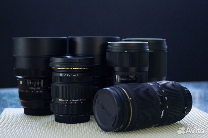 Объектив Sigma Canon 12-24mm,14-24mm 2.8, 85mm 1.4