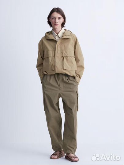 Штаны wide FIT parachute cargo uniqlo U