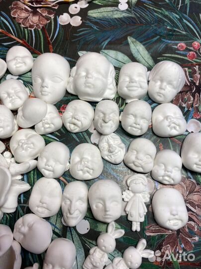 Лица для ватных игрушек