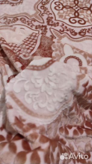 Покрывало, плед, велсофт, 3D эффект