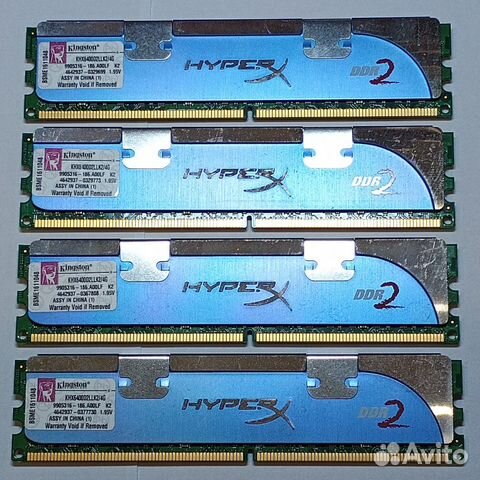 DDR2 800MHz HyperX 4*2GB Corsair 3*2GB CL4 для Пк купить в Ярославле с ...