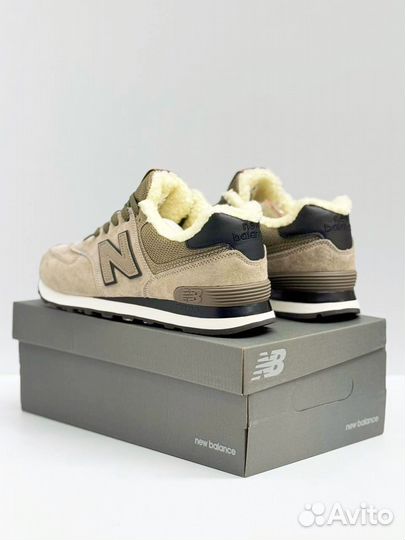 Кроссовки new balance 574 зимние