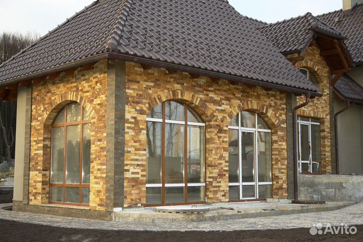 Облицовка дагестанским камнем