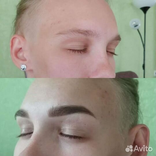Оформление бровей /коррекция + окрашивание + уход