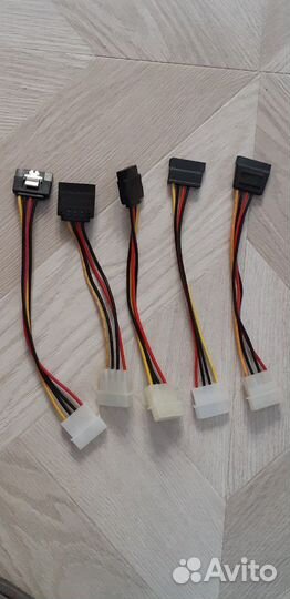Кабель Molex мама/папа, SATA, 8 pin PCI-E