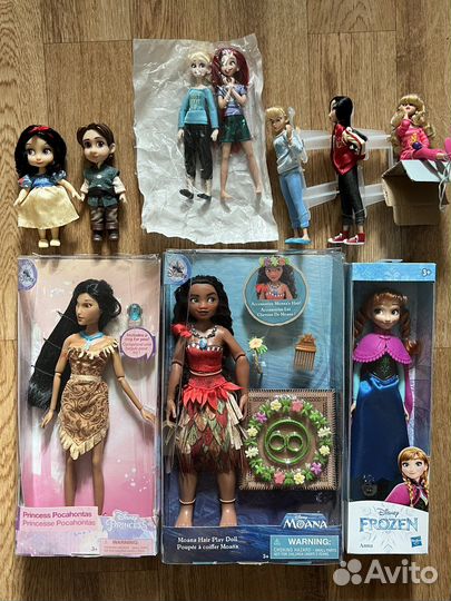 Disney store, hasbro, barbie куклы новые и б/у