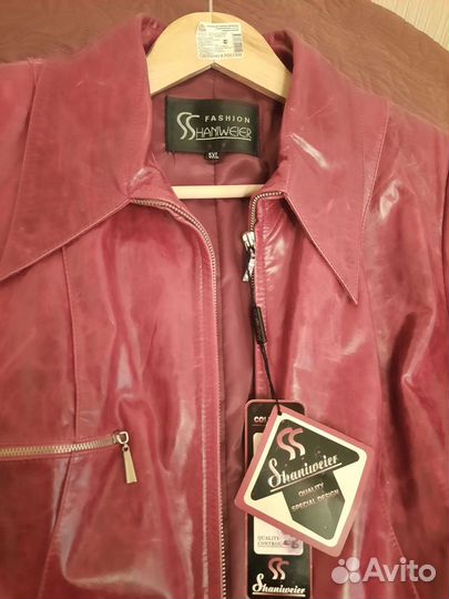 Куртка кожаная женская 50 52 новая