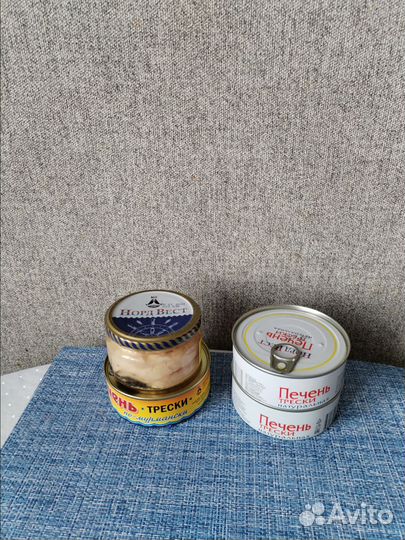 Печень трески, икра красная