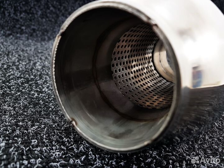 Резонатор спортивный прямоточный 63мм - длина 20см