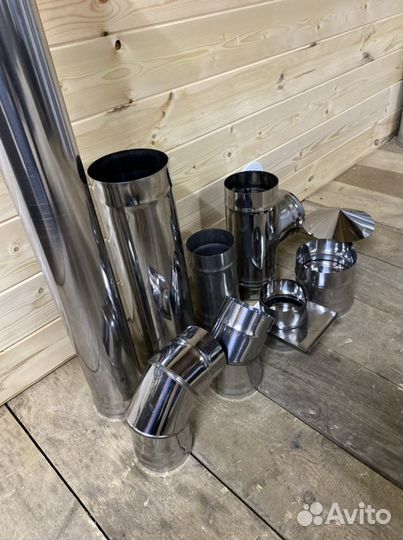 Дымоходы из нержавейки 1 мм Трубы