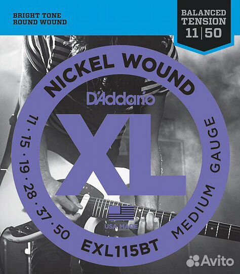 D'Addario EXL115BT Nickel Wound Комплект струн дл