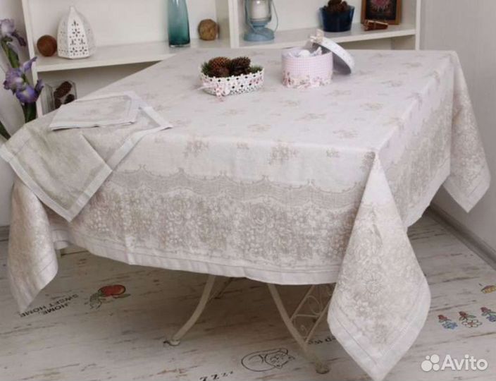 Скатерть квадратная п/лен