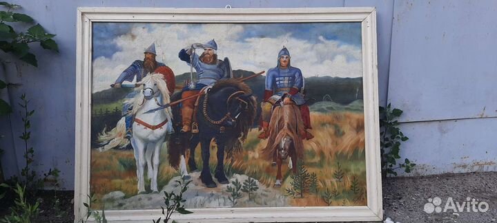 Картина на холсте Три Богатыря