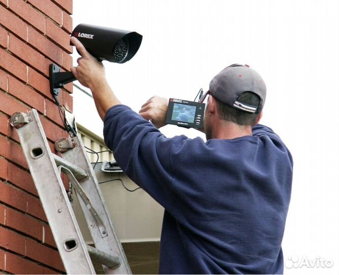 Установка системы видеонаблюдения и скс