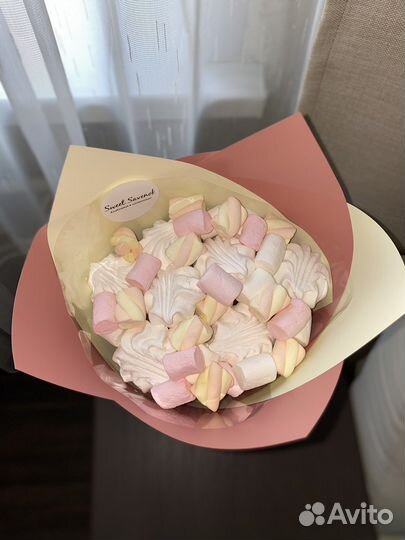 Съедобные букеты из зефира,фруктов,маршмеллоу