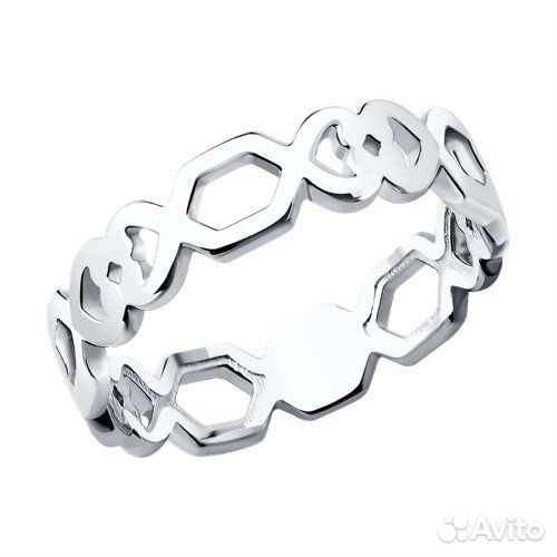 Кольцо sokolov из серебра, 94013700, р.16,5