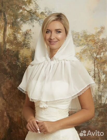 Неспадающий белый платок для храма