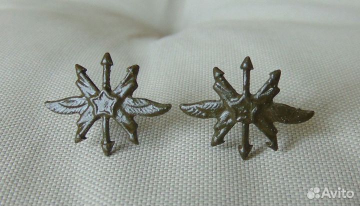 Эмблема для петлиц полевая, войска связи, вс СССР