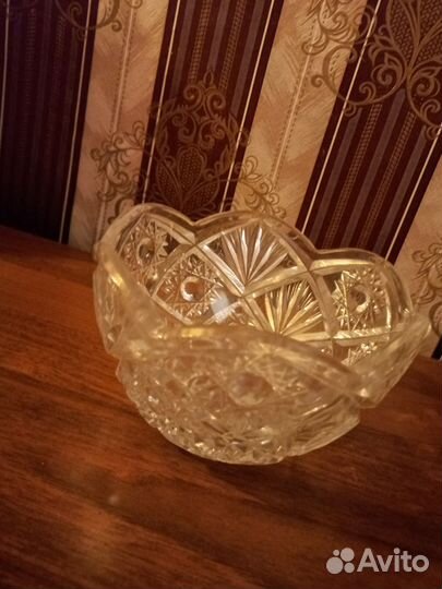 Хрустальная салатница, конфетница СССР