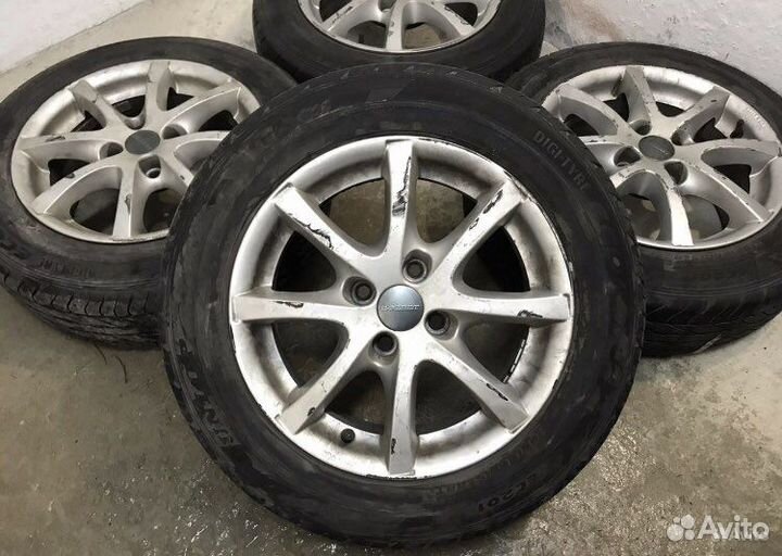 185/65/15 Dunlop, (4x100/цо63.3) Borbet