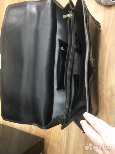 Мужской кожаный портфель стильный современый