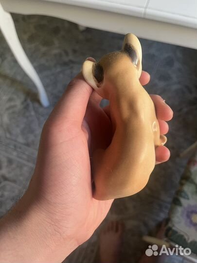 Львенок фарфор статуэтка