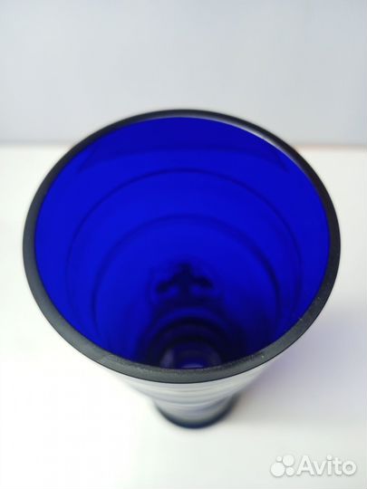 Ваза Кобальтовое стекло