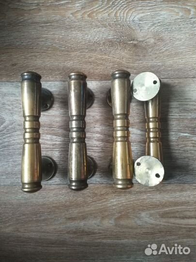 Дверная старинная ручка бронза