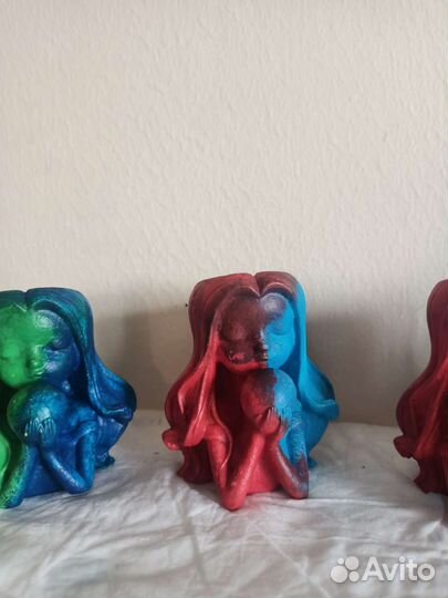 Гипсовый подсвечник