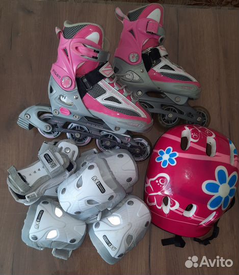 Ролики раздвижные размер 33-36