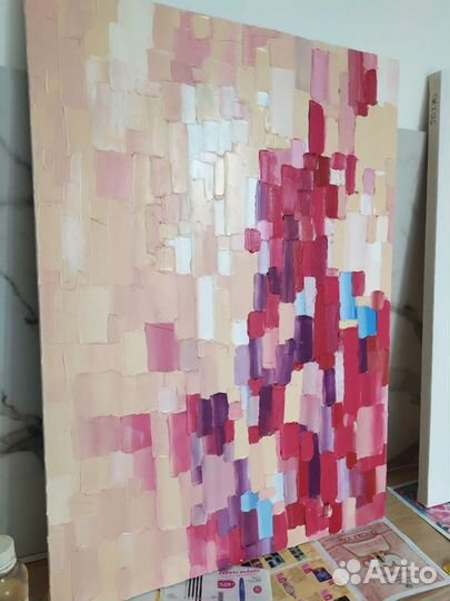 Картина маслом, диптих, 