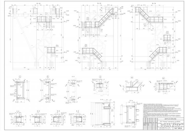 Расчёты/чертежи стальных конструкций (км, кмд)