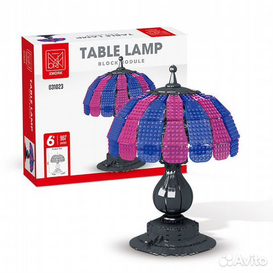 Конструктор Ретро настольная лампа 987 дет