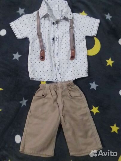 Костюм шорты и рубашка