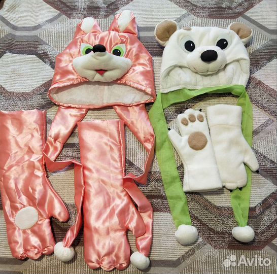 Костюм для садика, лиса и медведь
