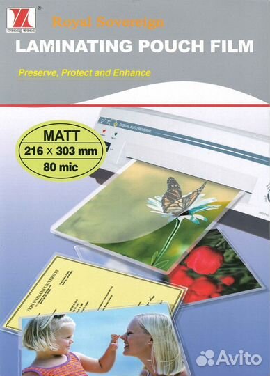 Пленка для ламинирования, глянцевая, матовая