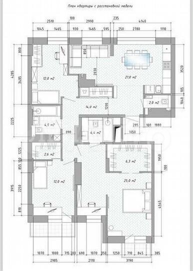 4-к. квартира, 110 м², 13/13 эт.