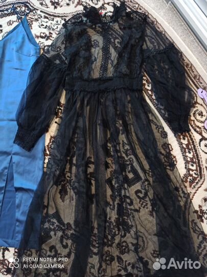 Платье женское 44 46 черное вечернее