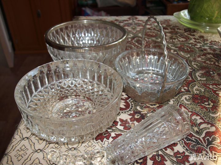 Салатник хрустальный