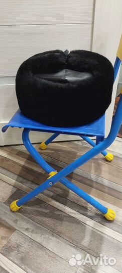 Шапка меховая с кожаным верхом