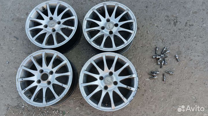 Литые диски r14, 4x100, цо 56.6 б/у