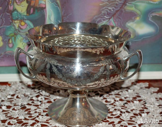 Антикварная посуда.Фарфор, серебрение. Англия