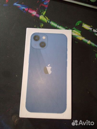 Коробка от iPhone 13 blue 128