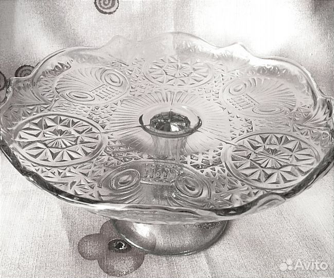 Ваза для фруктов на ножке СССР