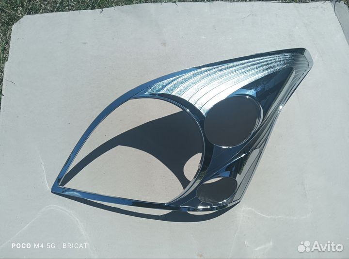 Накладки на фары prado 120