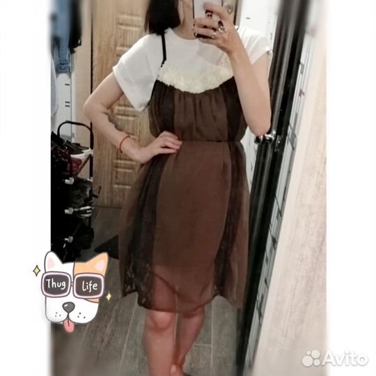 Платье из шифона