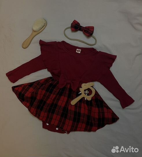 Платье боди для девочки 74