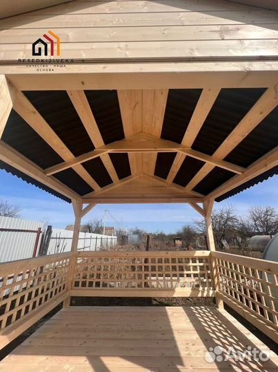 Беседка садовая под ключ