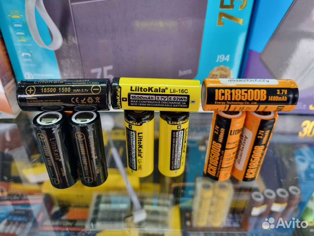 Аккумулятор Li-ion 18500 3.7v 1500mAh+